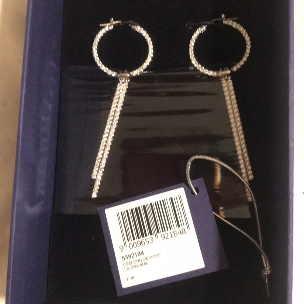 Swarovski Lifelong PE Hoop LG Crystal earrings
